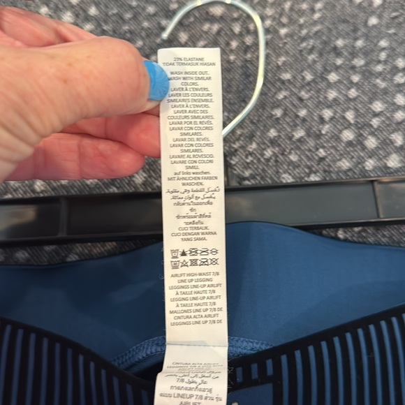 NWT Alo yoga line up leggings size small-eclipse blue - Picture 14 of 16